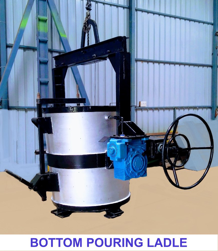 Mild Steel Bottom Pouring Ladle, for Metal Pouring
