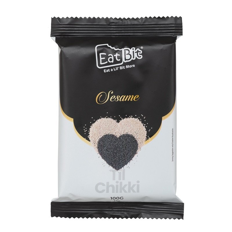 EatBit Sesame Chikki Rs 50, 500 Gm, Packaging Size: 100 Gm