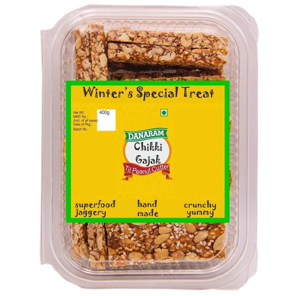 Danaram Til Peanut Cutter Chikki Gajak, Packaging Size: 400g