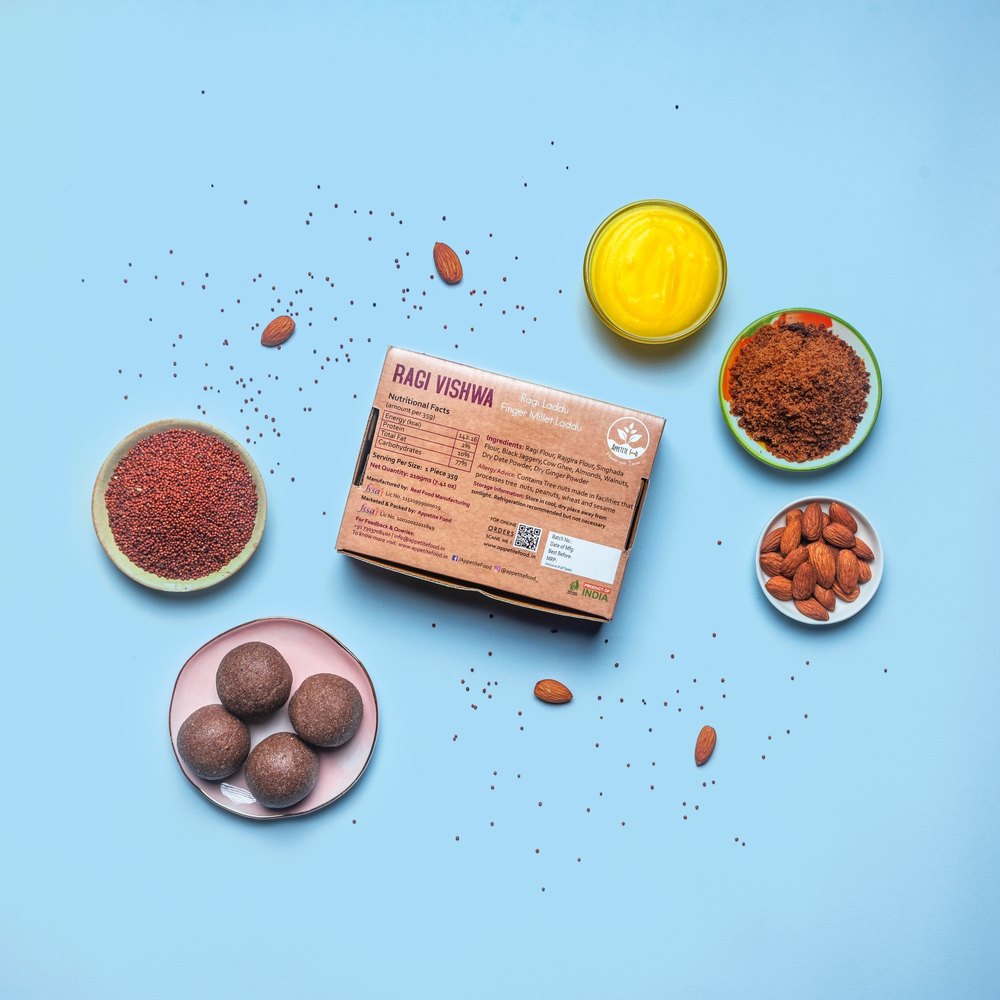 Appetite Food Ragi Ladoo, Packaging Type: Box, Packaging Size: 210 Grm