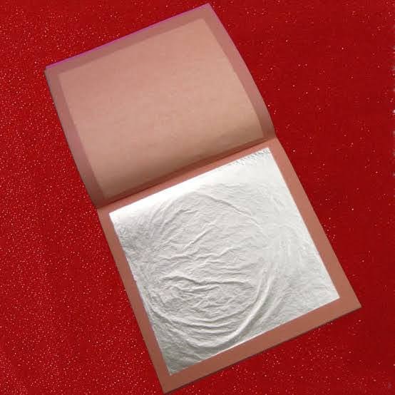 Silver Leaf Sheet, Size: 5/5 Inch