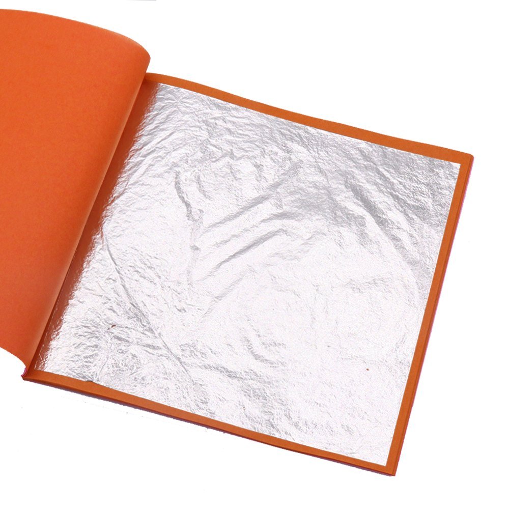 Edible Pure Silver Leaves, For On Sweets And Jain Tempples, Size: 3.5inch X 5.5 Inch
