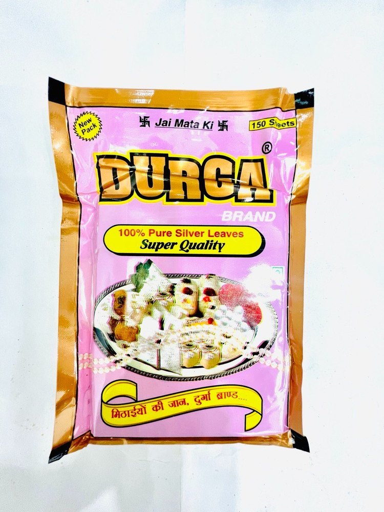 Durga Pure Silver Leaves, For On Sweets