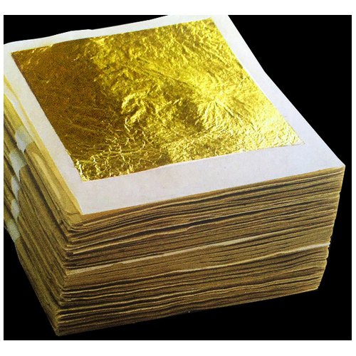 Jainam Golden Edible Gold Leaves, Quantity Per Pack: 4 Sheet
