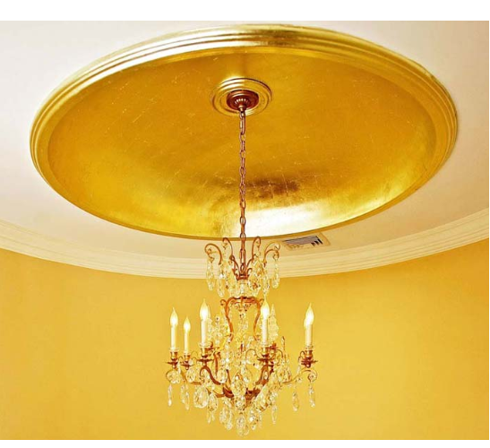 Gold Leafing Ceiling, Residential & Commercial