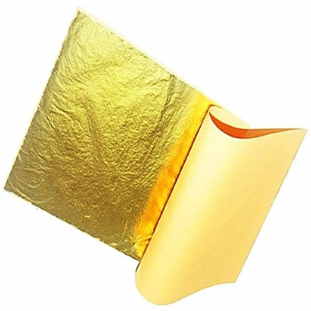 Kasturi Golden Edible Gold Varakh, Quantity Per Pack: 4 Leaves