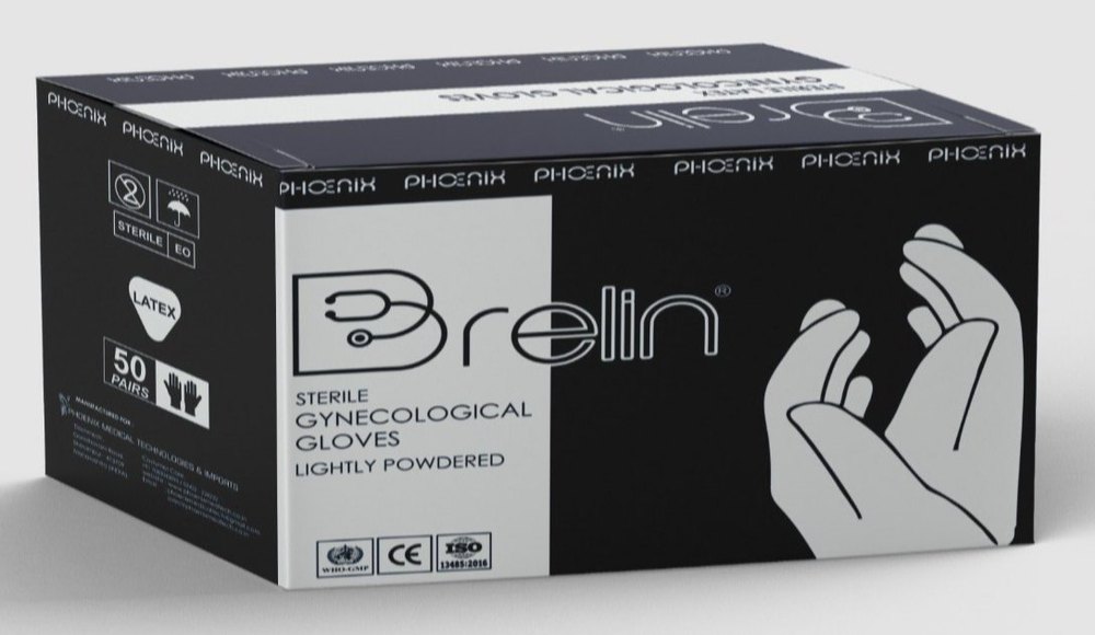 White Latex Gynaecological Sterile Gloves, Powder Free