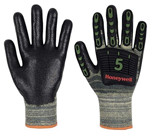 Kevlar Nitrile Honeywell 2332524 Skeleton Impact Protection Gloves, Size: 9-11
