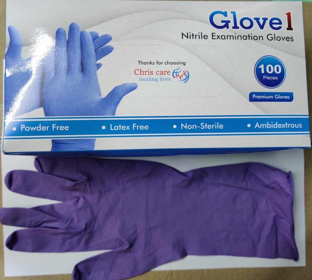GLOVE 1 For Medical Surgical Nitrile Gloves, Powder Free