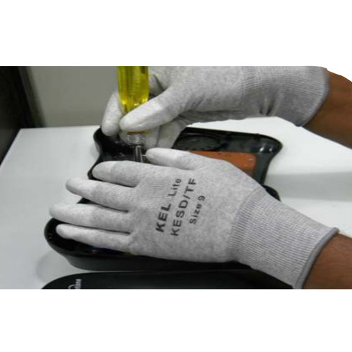 9 Grey Seamless Knitted Nylon Glove