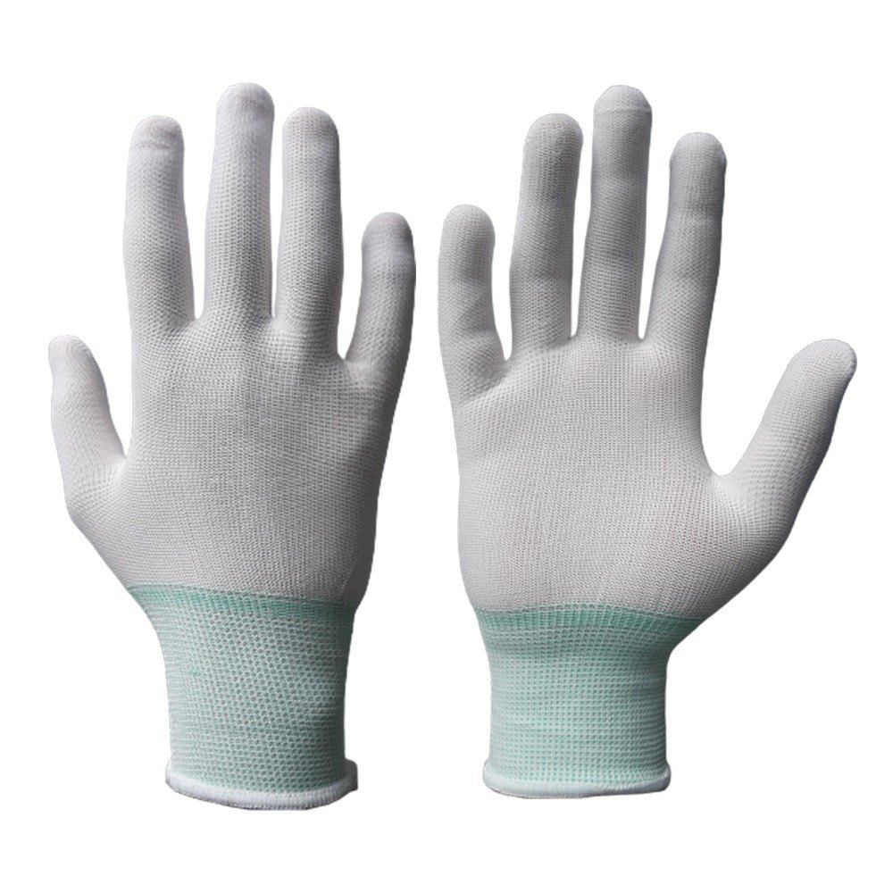 White Nylon Lint Free Gloves