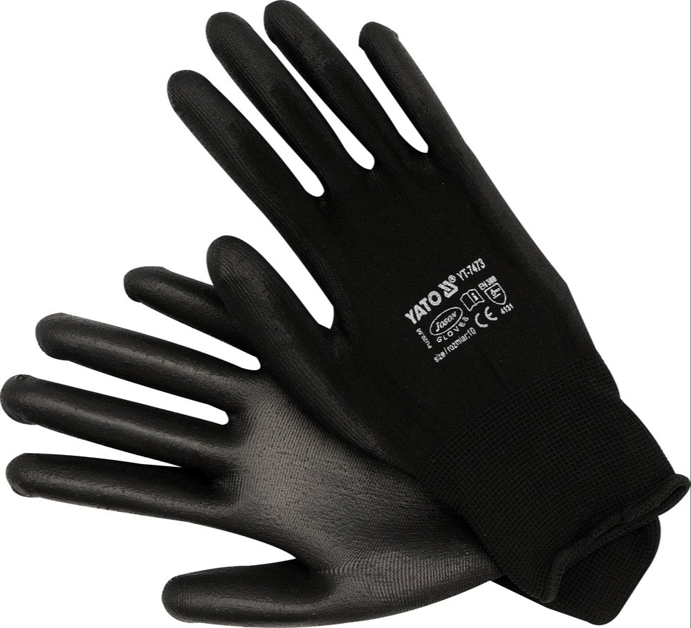 Working Gloves (Nylon Black), Model Name/Number: Yt-7473