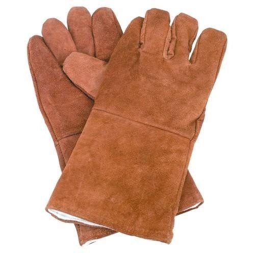 Brown Heavy Duty Leather Hand Gloves