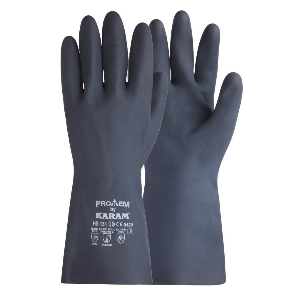 Plain Hosiery Neoprene Hand Gloves, For Industrial