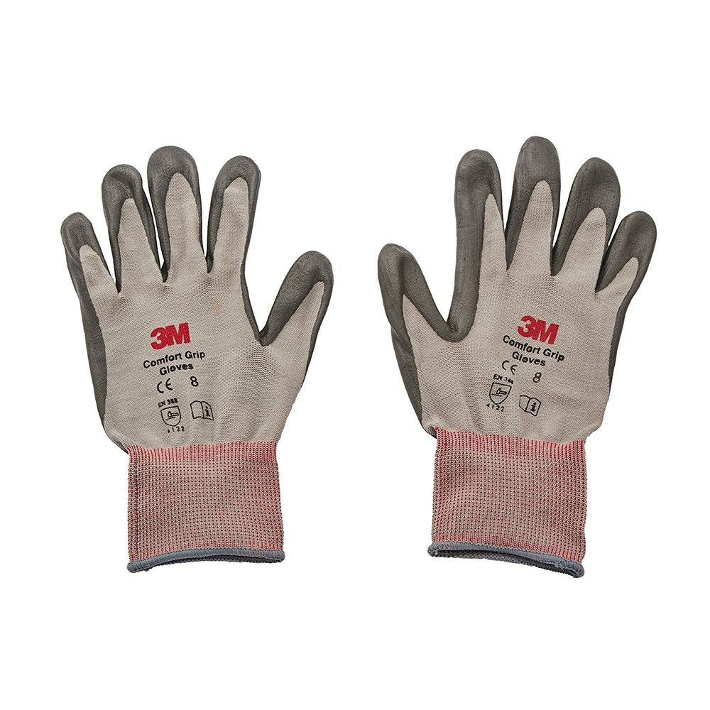 Grey And Black 3M CGXL GU Comfort Grip Hand Gloves, Size: Large, Model Name/Number: Cgm-gu