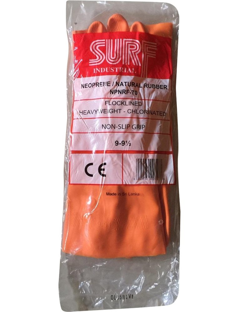 Orange Rabbur Non Slip Grip Gloves