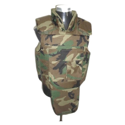 Green Without Sleeves Sleeveless Harness Bullet Proof Military Jacket, Size: Free Size