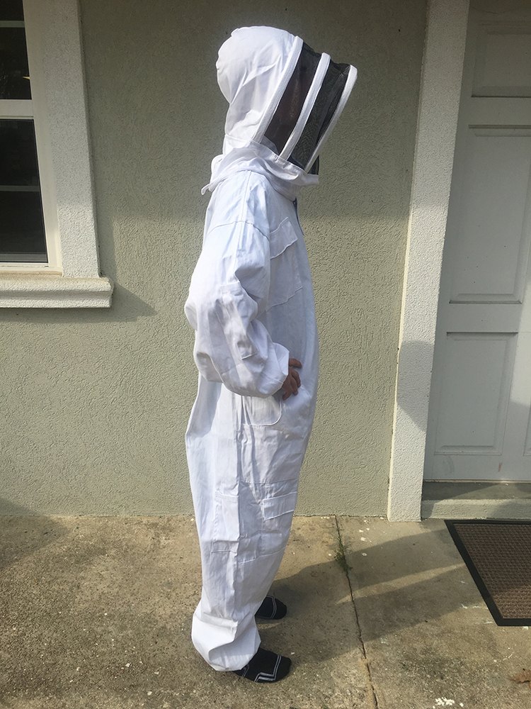 White Unisex Honey Bee Protective Suit