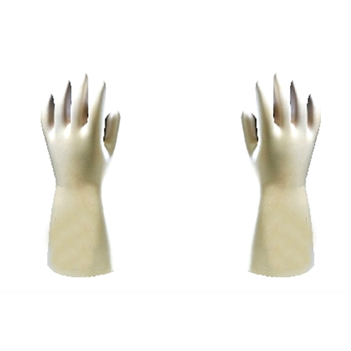 White Electrical Rubber Gloves