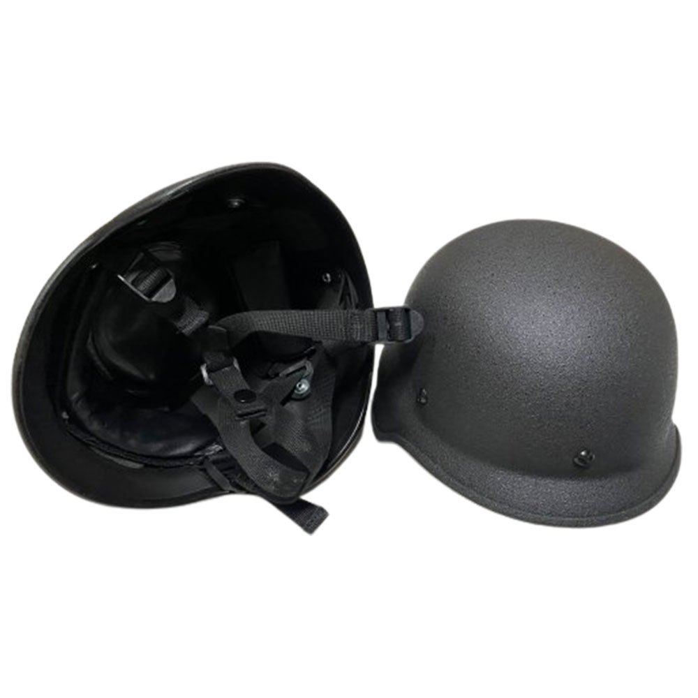 Steel Black Bullet Proof Visor Helmet, Standard: Pasgt
