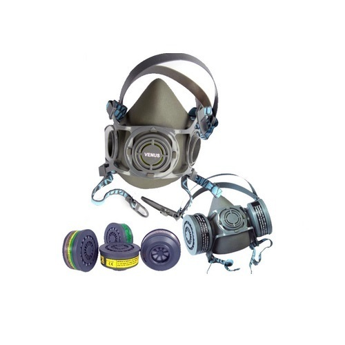 Plastic Safety Half Mask Gas And Odour Protection, For Pharma Industry
