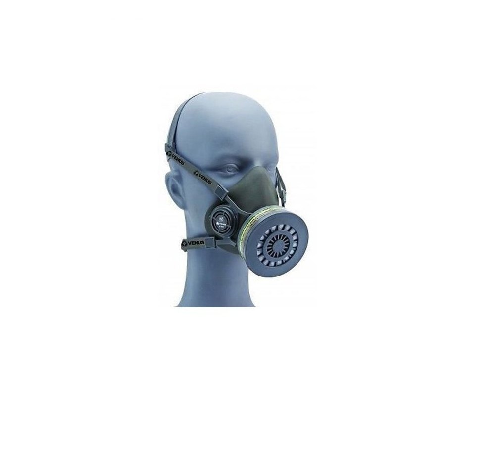 Thermoplastic Elastomer Grey Single Cartridge Gas Masks