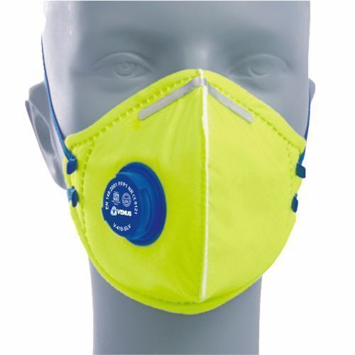 Non-Woven Lemon Green Face Safety Masks