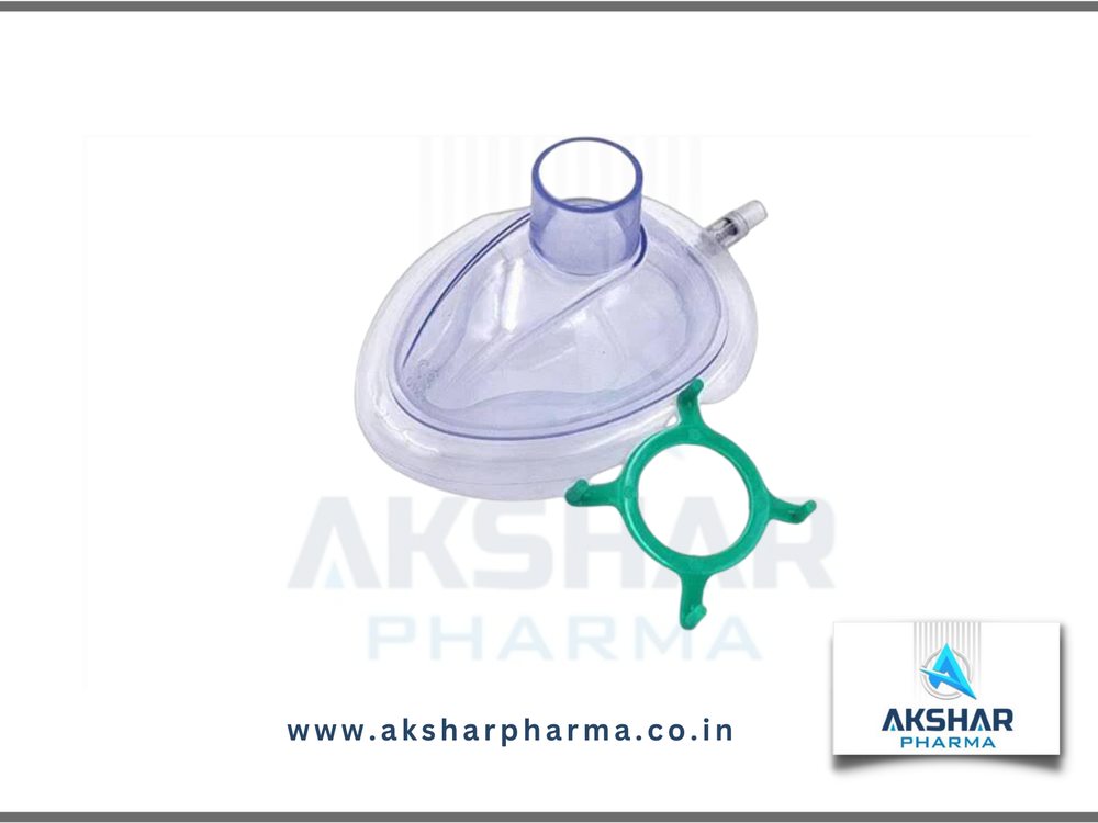 Water Colour Silicon Air cushion mask, For Hospital
