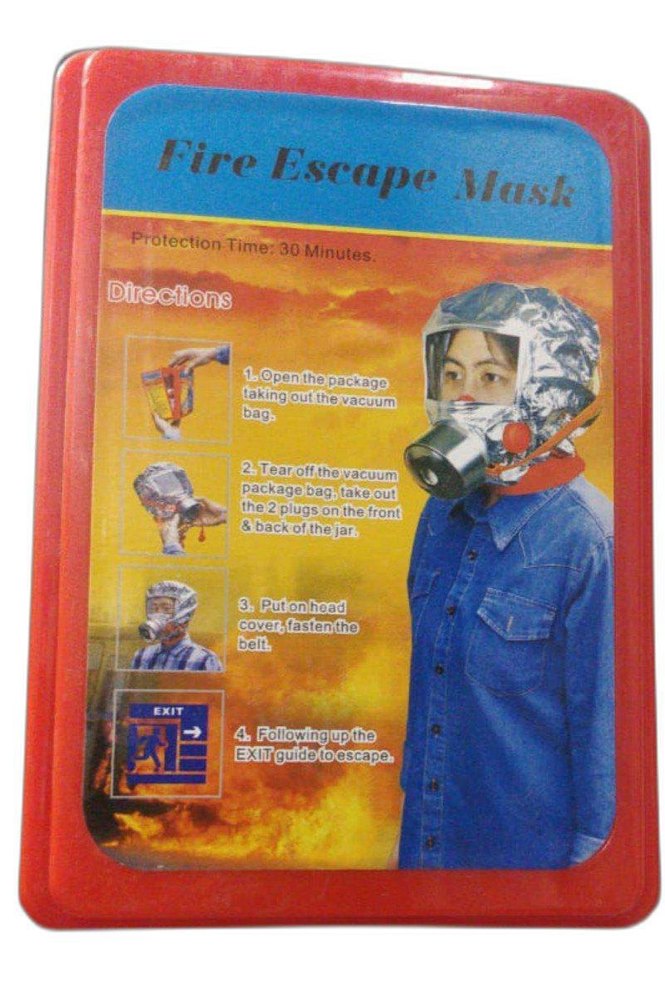 Fire Escape Mask, For Emergency evacuation, Size: Large