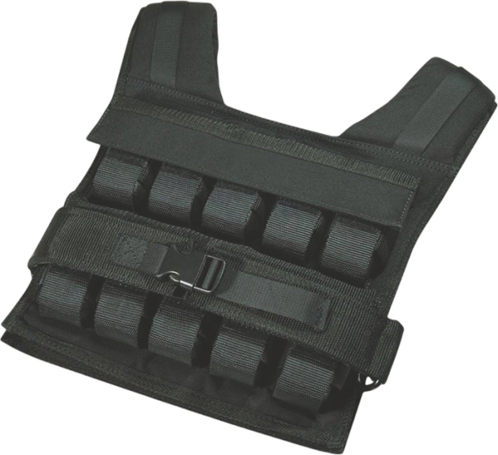 Black Fitness Weighted Vest