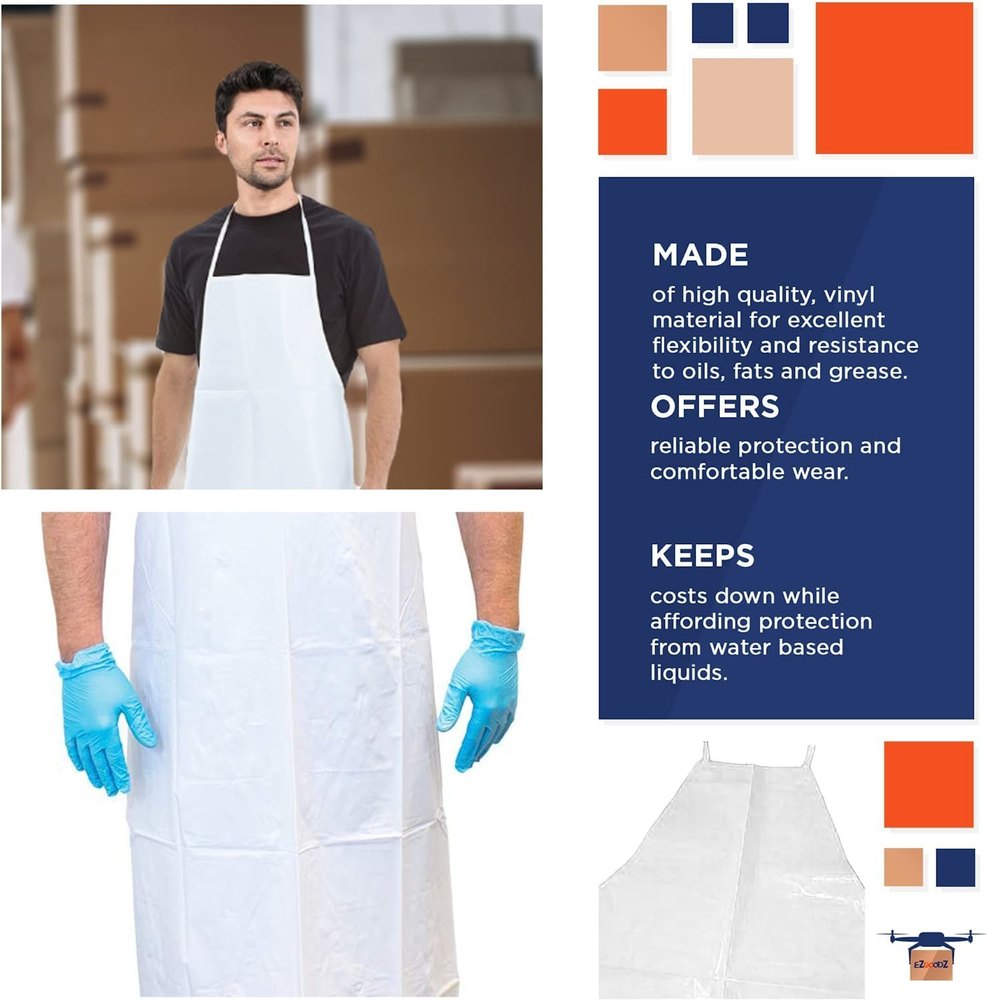 White Pvc Safety Apron, For Hospital