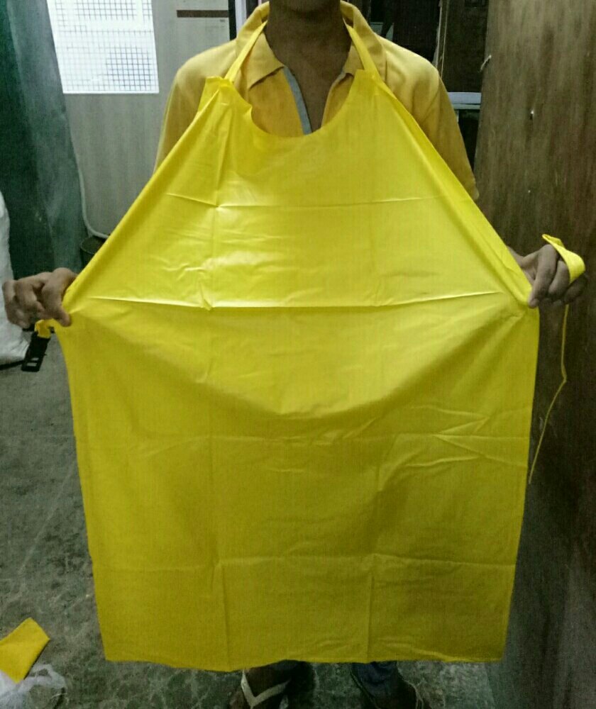 Yellow PVC Apron, For chemical resistant, Model Name/Number: Supreme