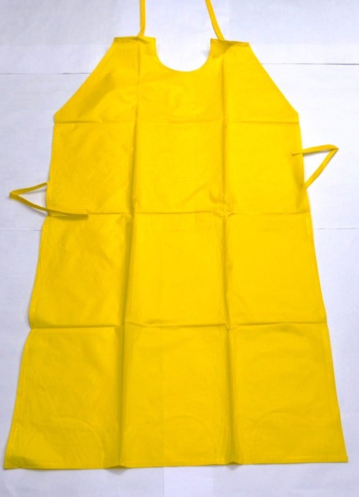 YELLOW PVC Apron, For MANY USAGE, Size: Free Size
