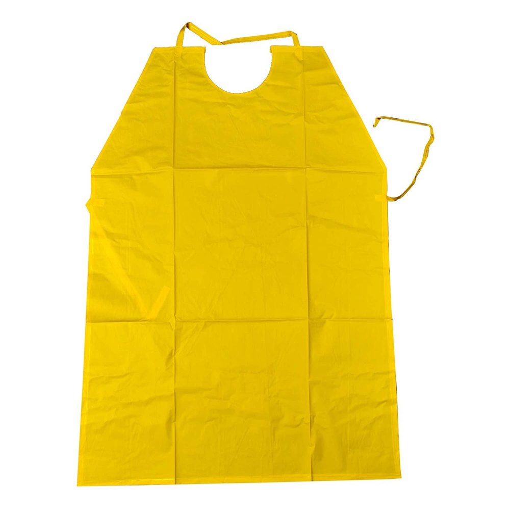 SSAFE Yellow PVC Chemical Apron, Size: 24X36, Model Name/Number: Ss-pvcapron