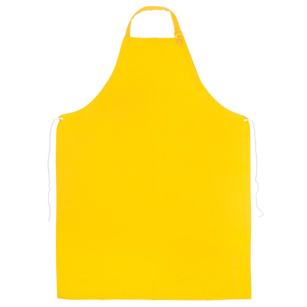 Plain Yellow Industrial PVC Apron, Size: 24 * 36