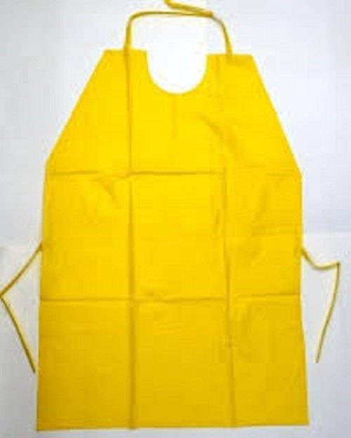 Yellow PVC Apron, For Laboratory, Size: Large