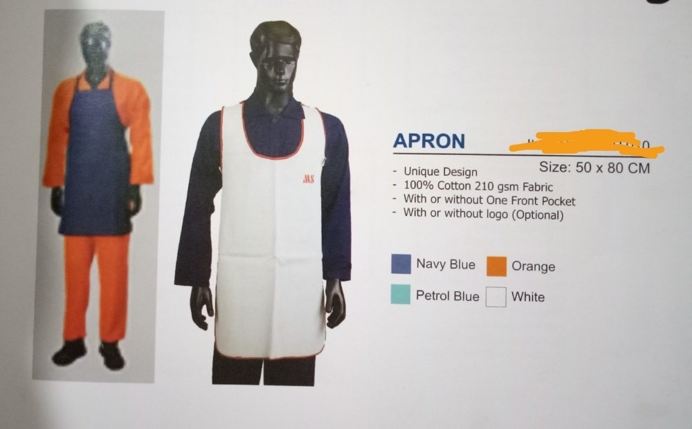 Industrial Leather Safety Apron, Size: 24x36 Inch