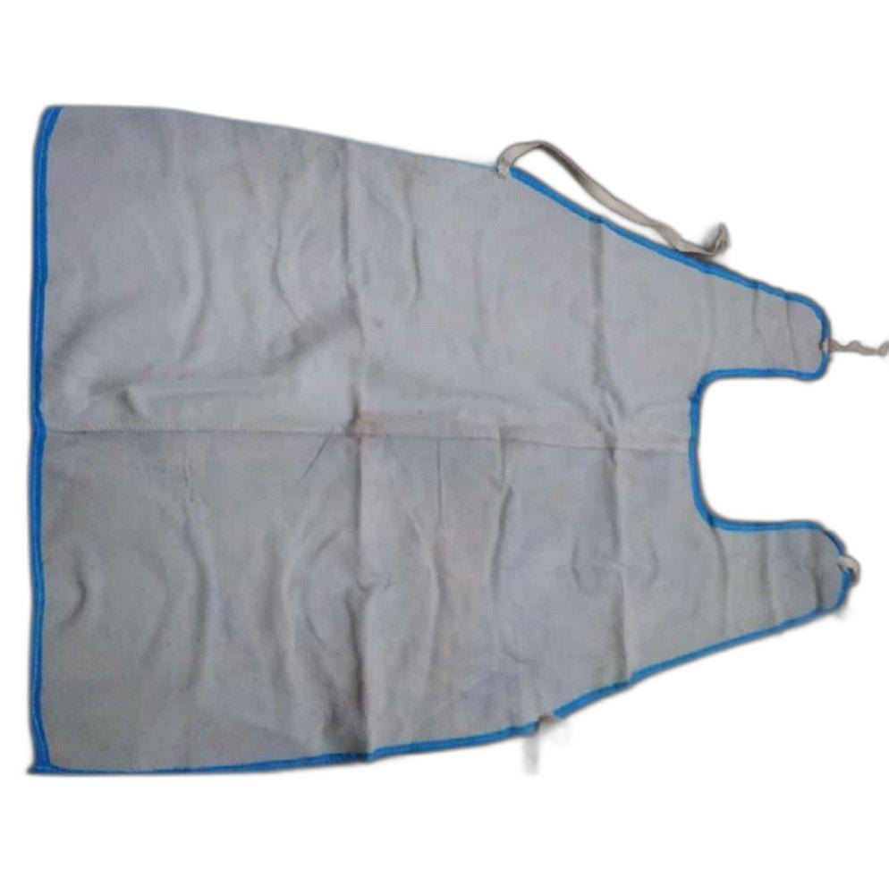 Gray And Blue Polyester Welding Safety Apron, For Laboratory, Size: Medium