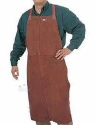 Grey Plain Leather Apron Welding
