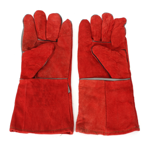 Red Welding Safety Gloves