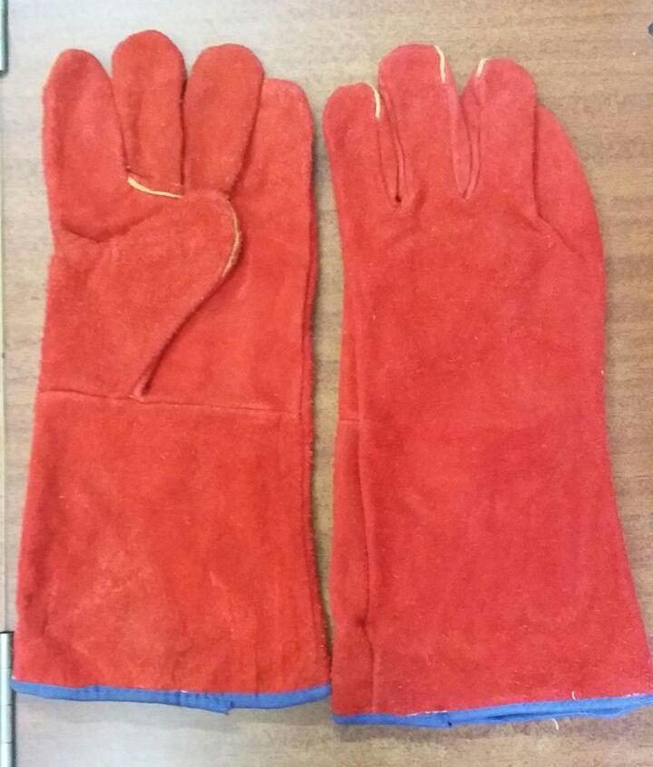 Red Welding Hand Gloves