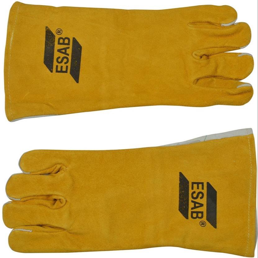 Leather(Buff/Split/Chrome) ESAB Welding Hand Gloves, Size: Large