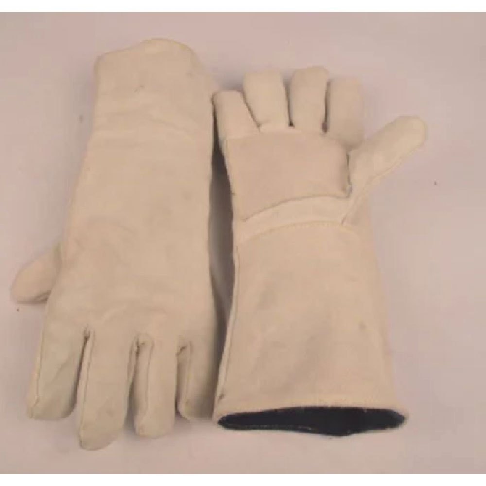 Cream Leather Fire Fighting Hand Gloves