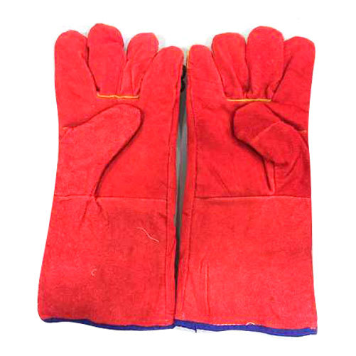 Unisex Red Fire Safety Gloves, Size: Free Size