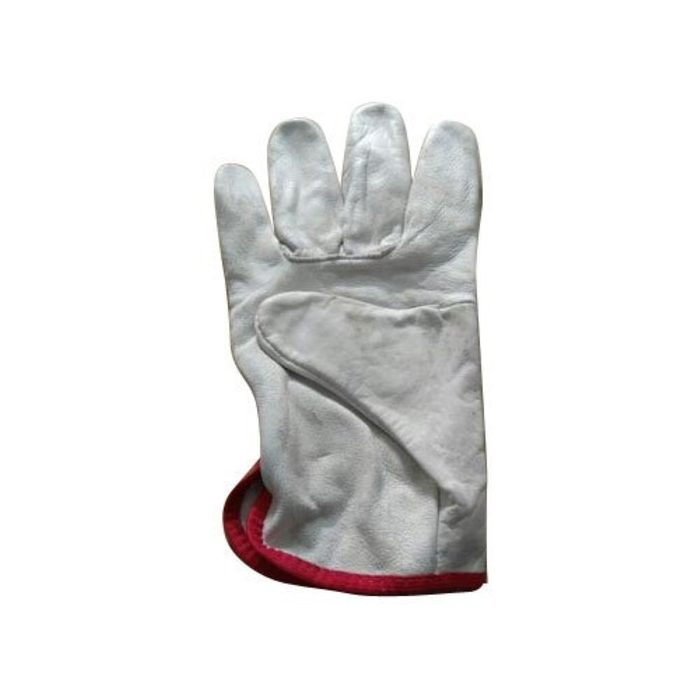 White Split Leather Gloves, Packaging Type: Packet