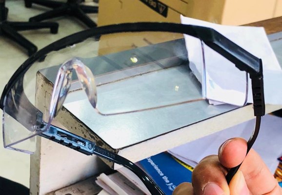 Fiber Protective Eye Glasses