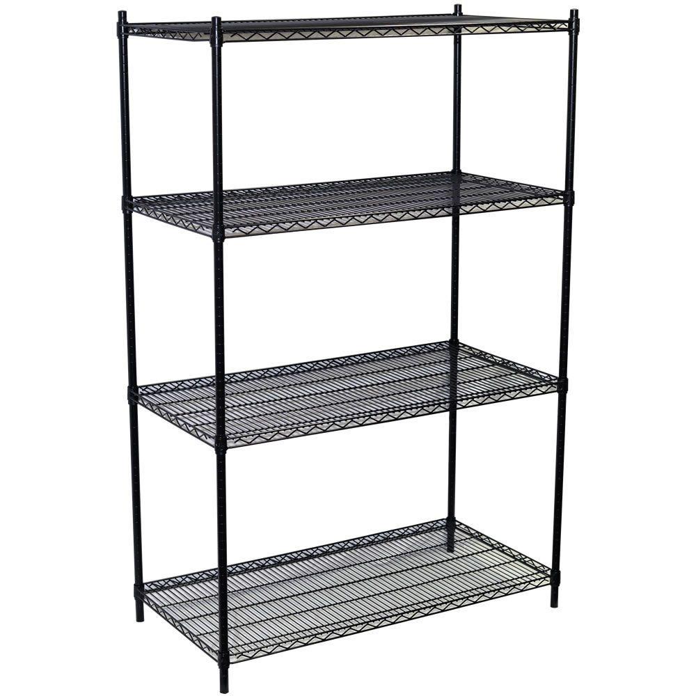 4 Shelves Metal Storage Racks