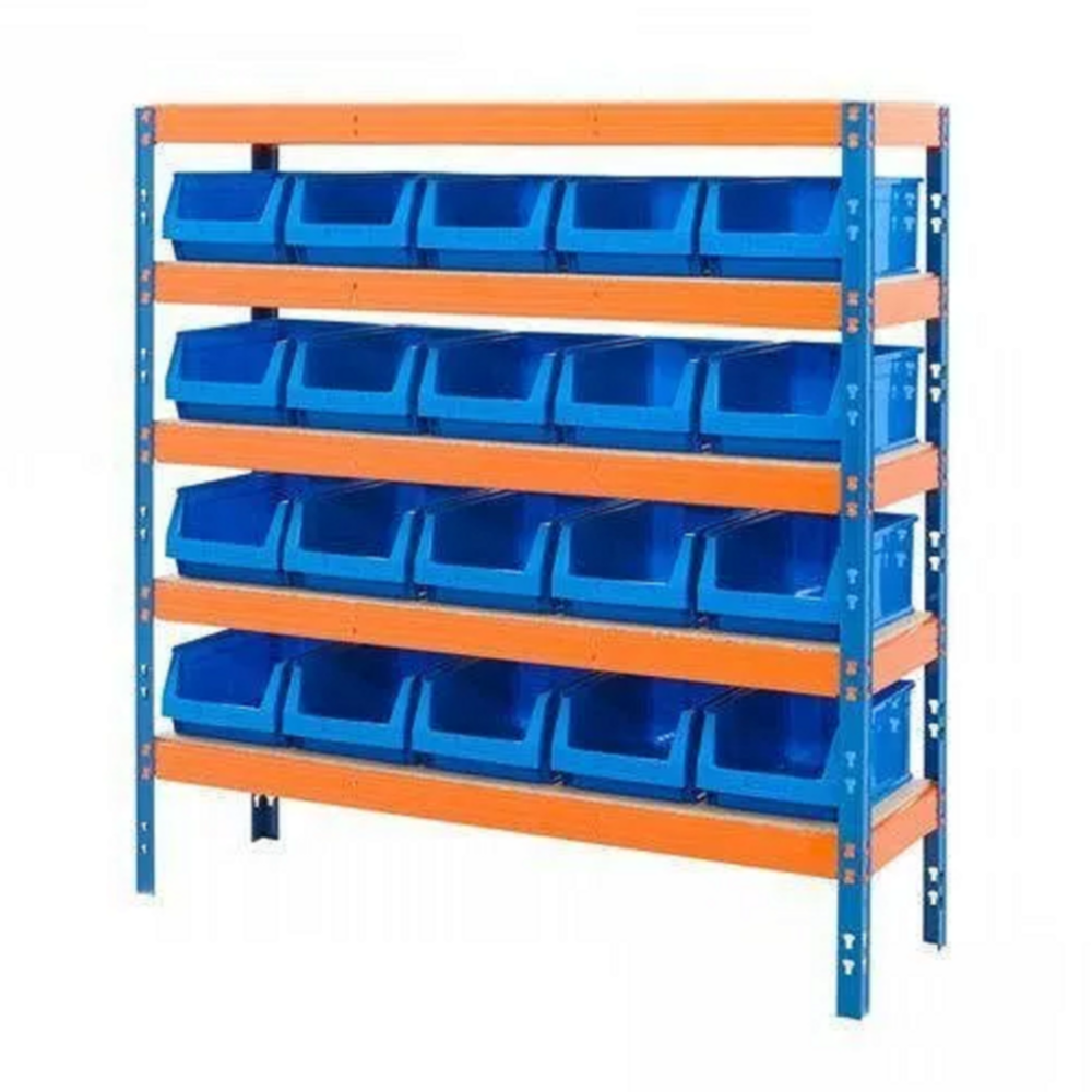 Mild Steel Open Storage Industrial Bin Racks, For Warehouse