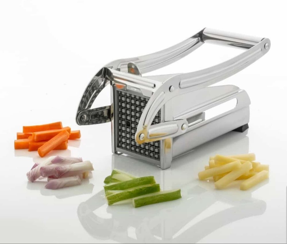 Silver Stainless Steel SS Potato Chipser, For Kitchen