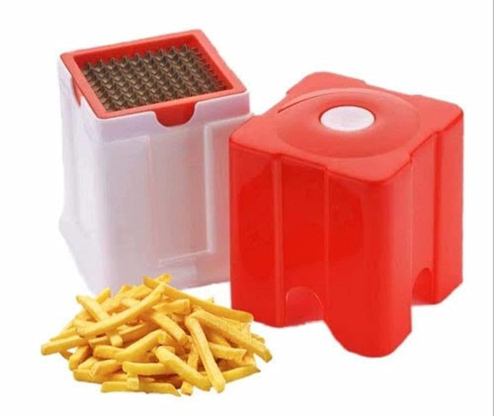 DHRUV Red Plastic Potato Chipser, For Kitchen